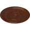 Ekena Millwork Tyrone Ceiling Medallion (Fits Canopies up to 6 3/4"), 16 1/8"OD x 3/4"P, Burnished Mahogany Crackle CM16TYBMC - alternate 3